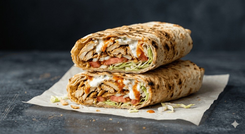 Kebab w cieście z kurczakiem