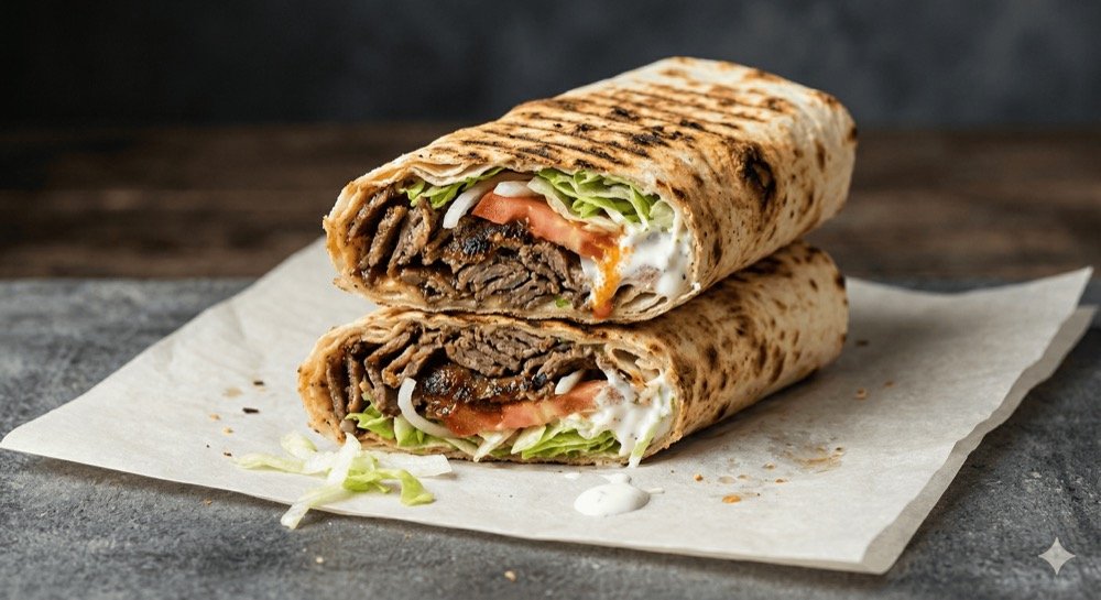 Kebab w cieście z wołowiną